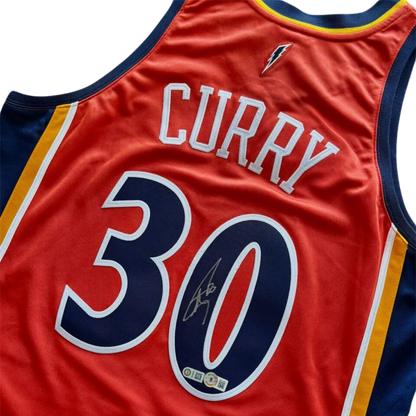 Jersey Autografiada por Curry con Certificado de Autenticidad